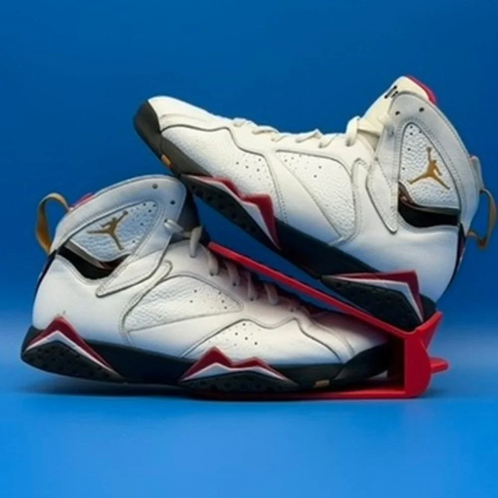 Jordan 7 Retro Cardinal White Red Gold CU9307-106 Size 10.5 12W